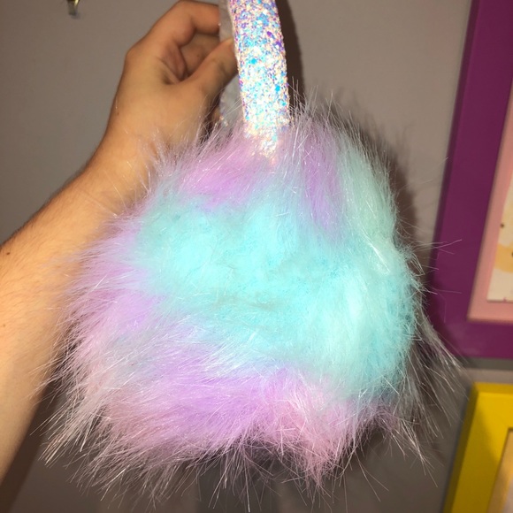Justice Kids Pastel Furry Sparkle Earmuffs - Picture 2 of 5